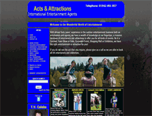 Tablet Screenshot of actsandattractions.co.uk